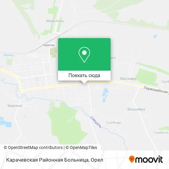 Карта Карачевская Районная Больница