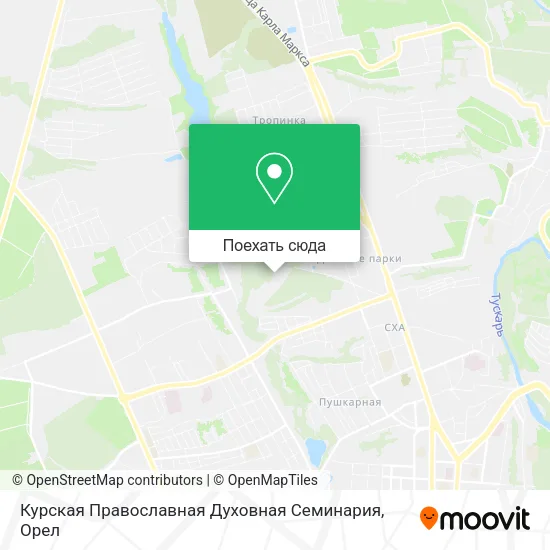 Карта Курская Православная Духовная Семинария