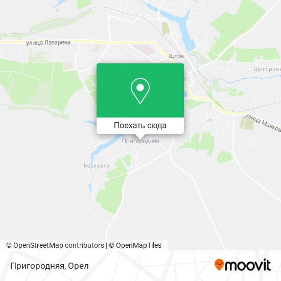 Карта Пригородняя