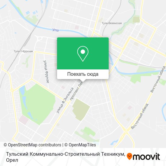 Карта Тульский Коммунально-Строительный Техникум