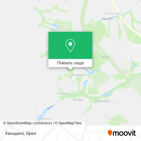 Карта Хвощино