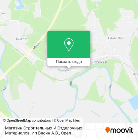 Карта Магазин Строительных И Отделочных Материалов, Ип Васин А.В.