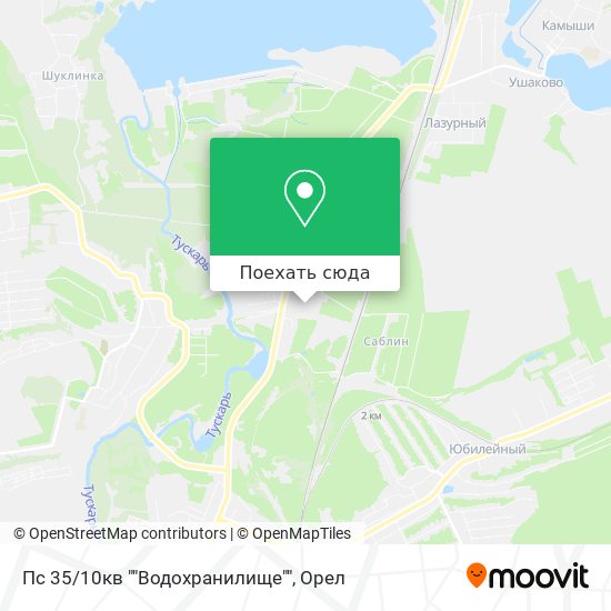Карта Пс 35/10кв ""Водохранилище""