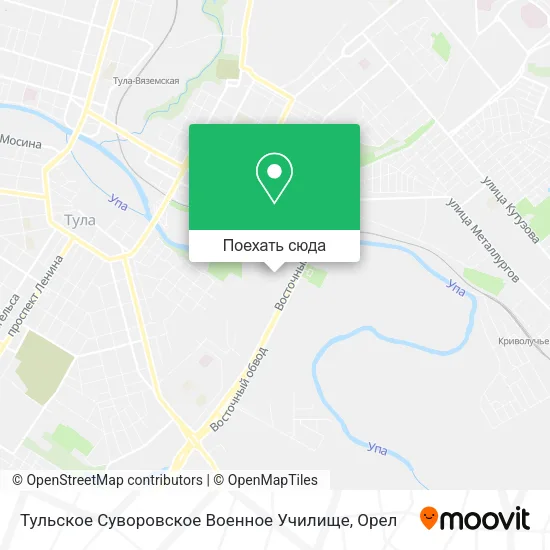 Карта Тульское Суворовское Военное Училище