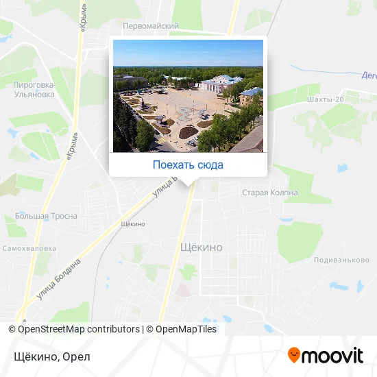 Карта Щёкино