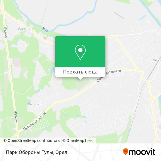 Карта Парк Обороны Тулы