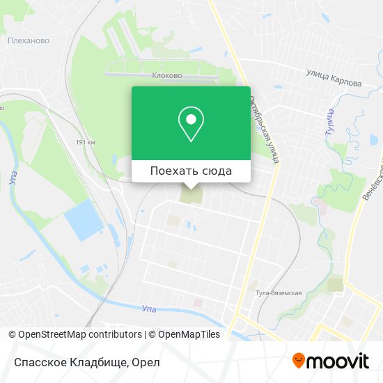 Карта Спасское Кладбище