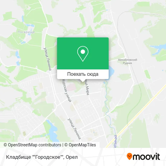 Карта Кладбище ""Городское""