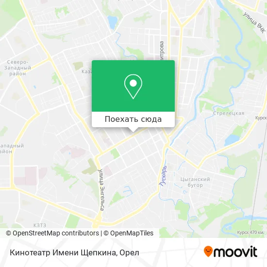 Карта Кинотеатр Имени Щепкина