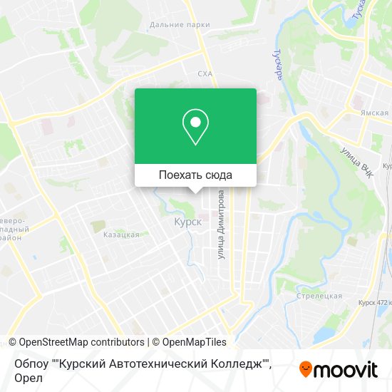 Карта Обпоу ""Курский  Автотехнический  Колледж""