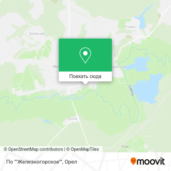Карта По ""Железногорское""
