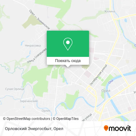 Карта Орловский Энергосбыт