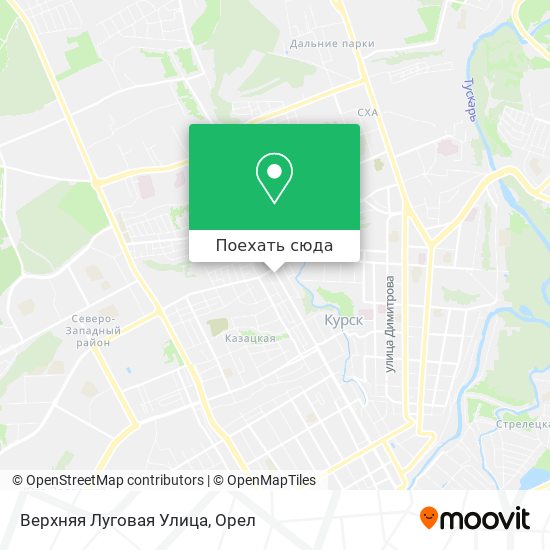 Карта Верхняя Луговая Улица