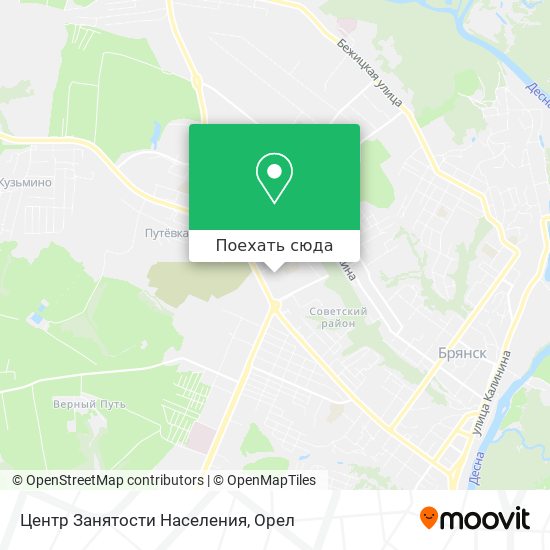 Карта Центр Занятости Населения