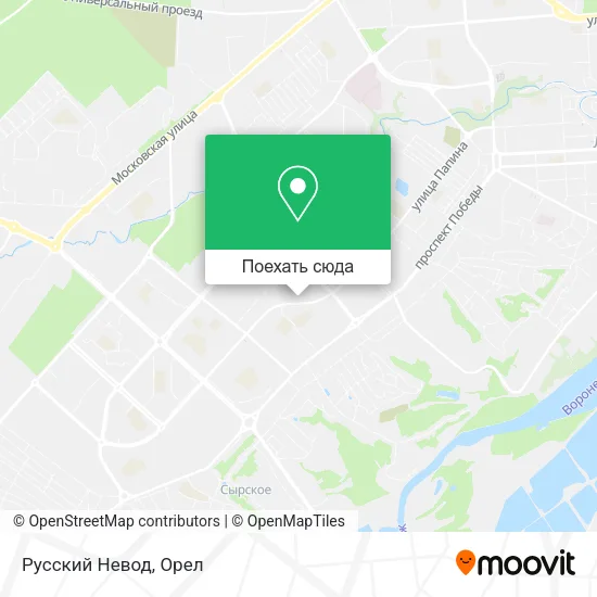 Карта Русский Невод