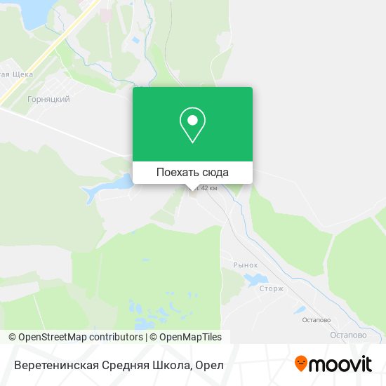 Карта Веретенинская Средняя Школа