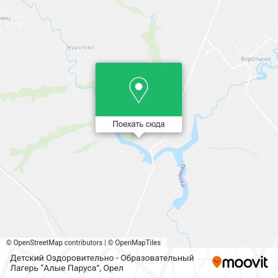 Карта Детский Оздоровительно - Образовательный Лагерь “Алые Паруса”