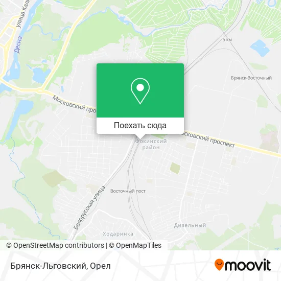 Карта Брянск-Льговский