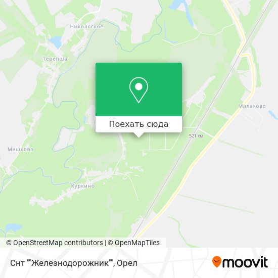 Карта Снт ""Железнодорожник""