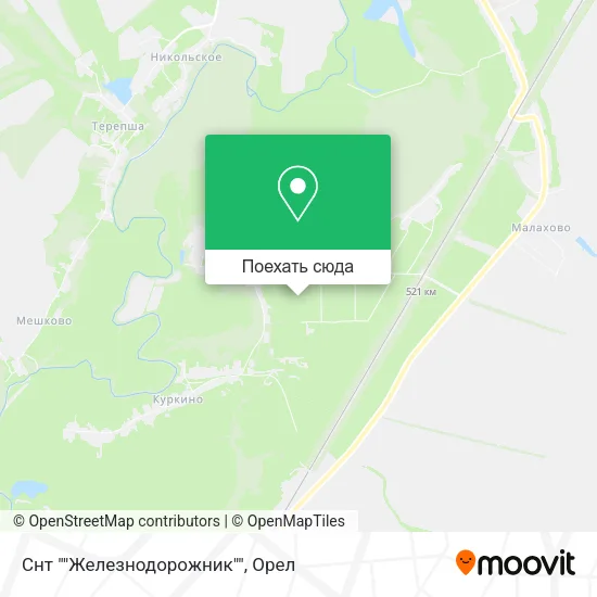 Карта Снт ""Железнодорожник""