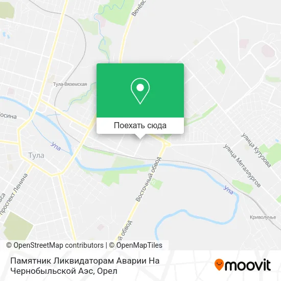 Карта Памятник Ликвидаторам Аварии На Чернобыльской Аэс