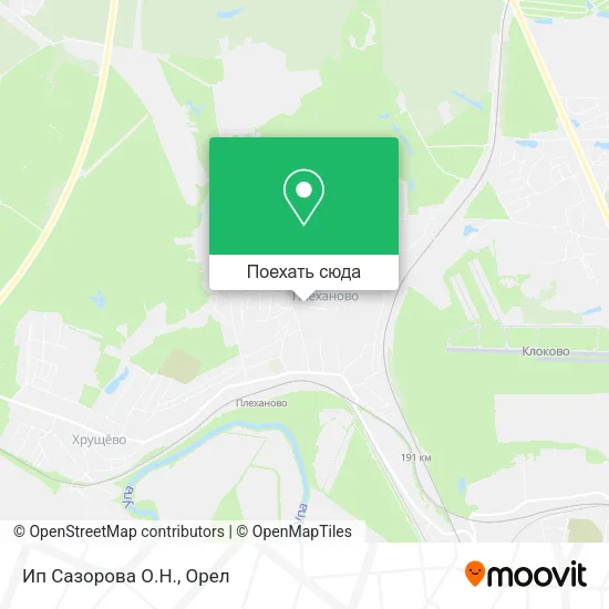 Карта Ип Сазорова О.Н.