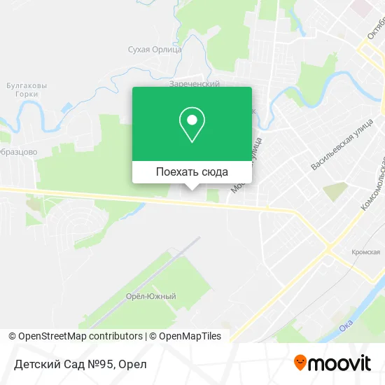 Карта Детский Сад №95