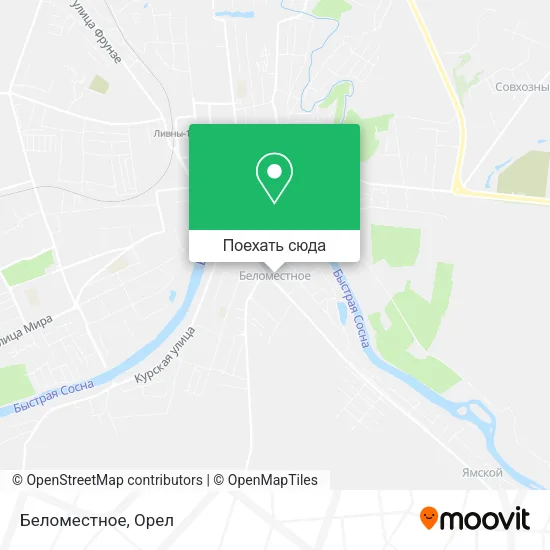 Карта Беломестное
