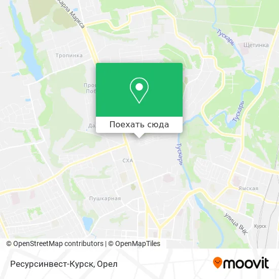 Карта Ресурсинвест-Курск