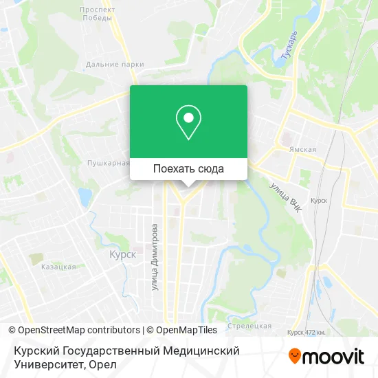 Карта Курский Государственный Медицинский Университет