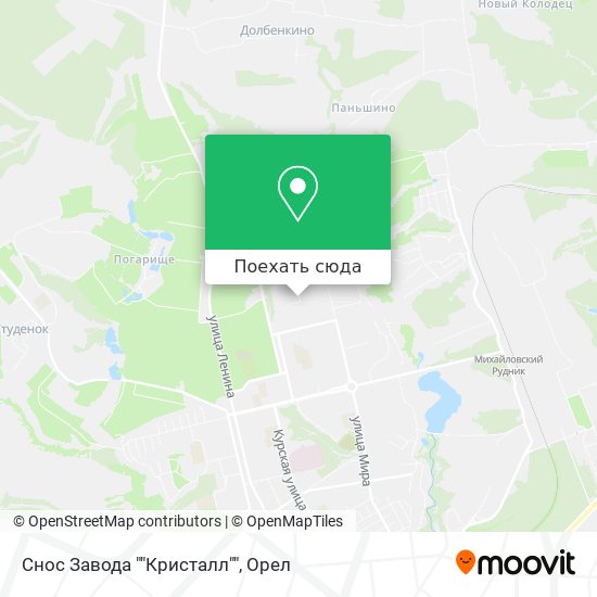 Карта Снос Завода ""Кристалл""