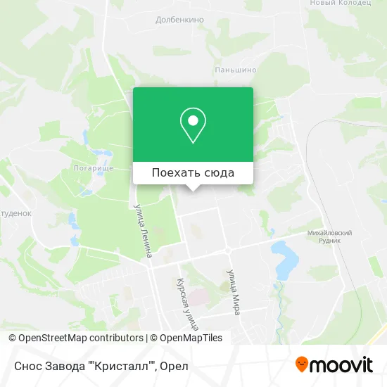 Карта Снос Завода ""Кристалл""
