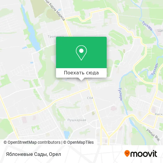 Карта Яблоневые Сады