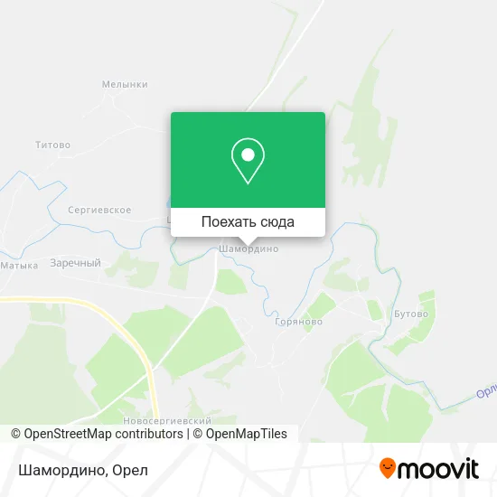 Карта Шамордино