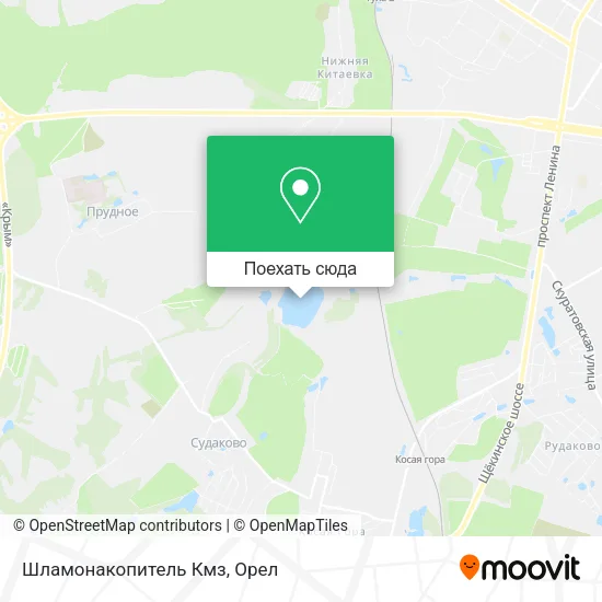 Карта Шламонакопитель Кмз