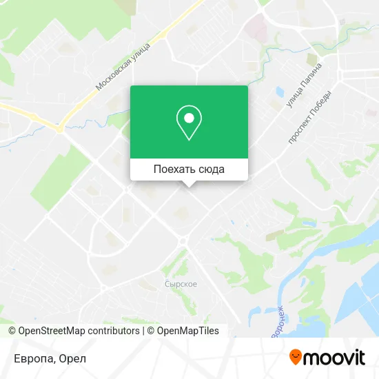 Карта Европа