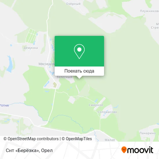 Карта Снт «Берёзка»