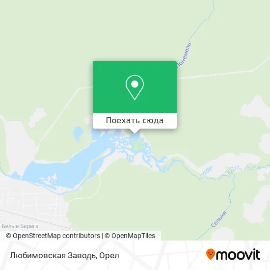 Карта Любимовская Заводь
