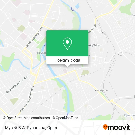 Карта Музей В.А. Русанова