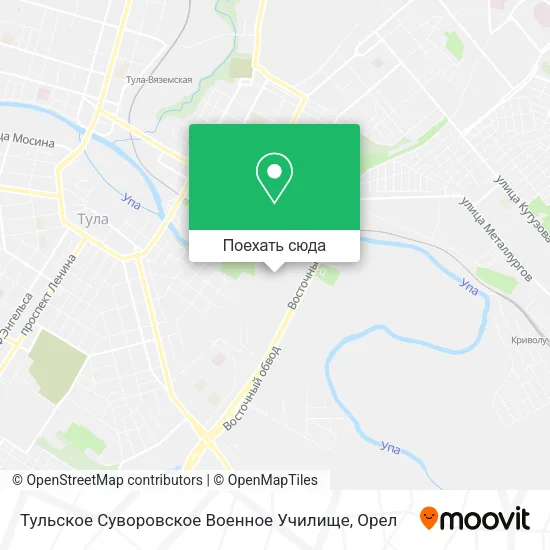 Карта Тульское Суворовское Военное Училище