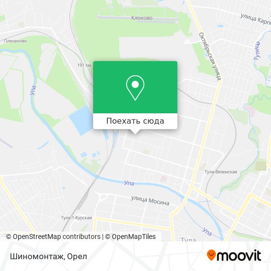 Карта Шиномонтаж