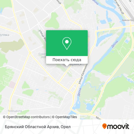 Карта Брянский Областной Архив