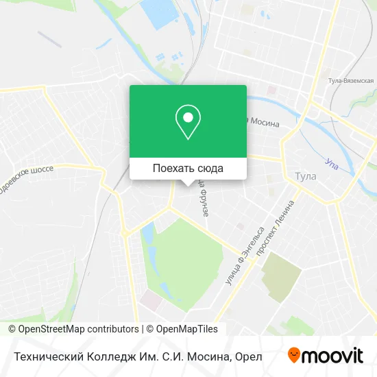 Карта Технический Колледж Им. С.И. Мосина