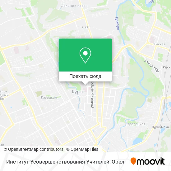 Карта Институт Усовершенствования Учителей