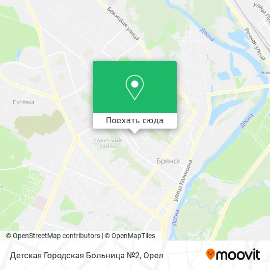 Карта Детская Городская Больница №2