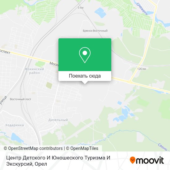 Карта Центр Детского И Юношеского Туризма И Экскурсий