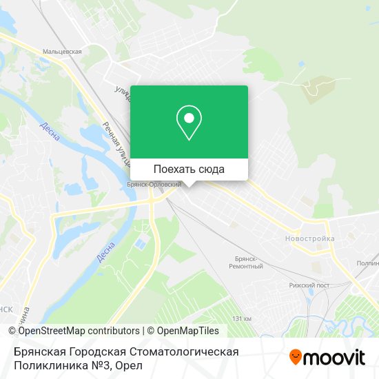 Карта Брянская Городская Стоматологическая Поликлиника №3