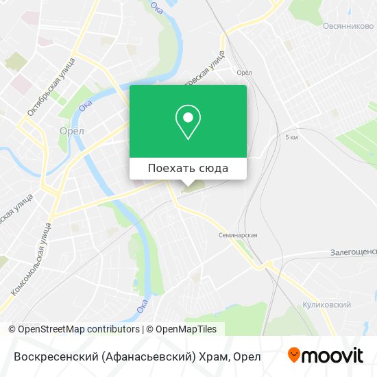 Карта Воскресенский (Афанасьевский) Храм