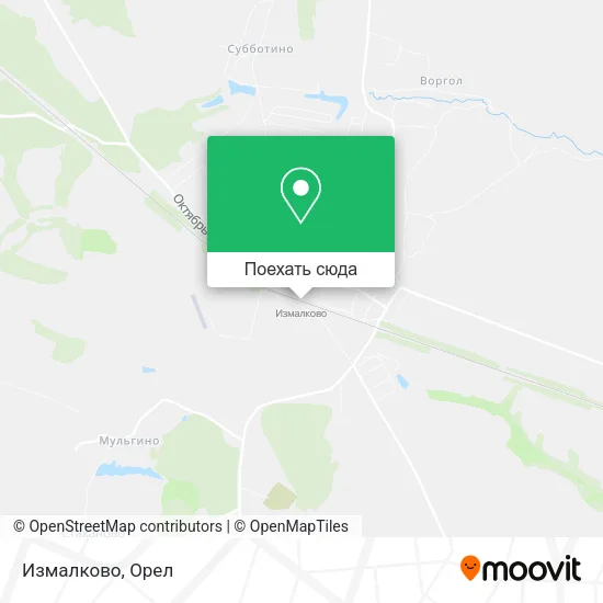 Карта Измалково
