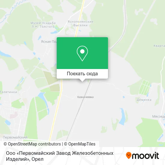 Карта Ооо «Первомайский Завод Железобетонных Изделий»
